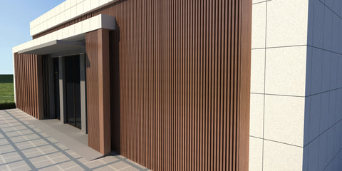 WPC Lambrin Premium Exterior. Color IPE Cepillado