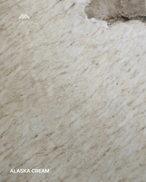 Mármol 1.22m x 2.44m/2.80. - Alaska Cream