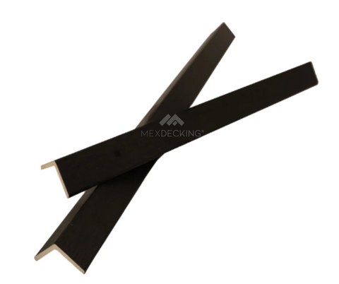 Esquinero Interior 2cm x 2.90m. - Negro