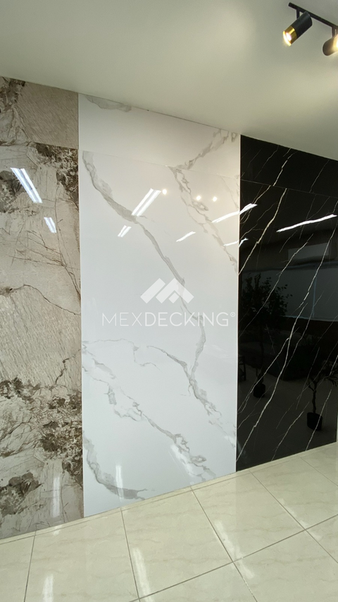 Mármol 1.22m x 2.44m/2.80. - White Fantasy